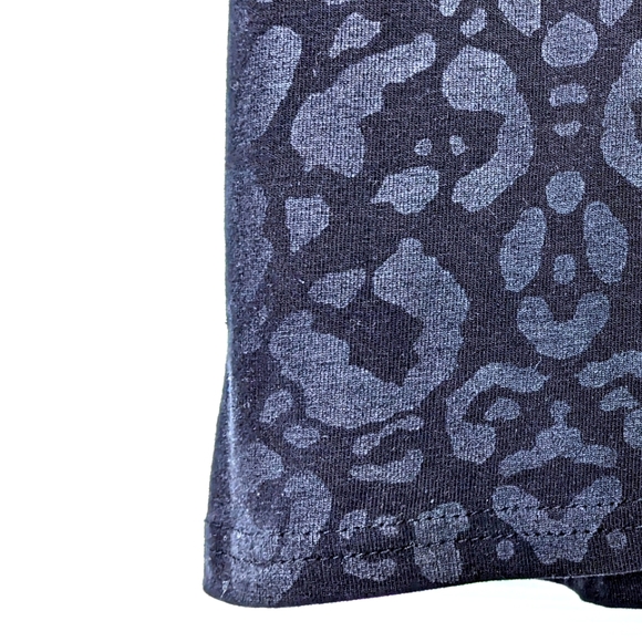 H&M Bodycon Little Black Animal Print Tank Dress, Sz 2 fit. 90s Party Vibes. - Picture 2 of 9